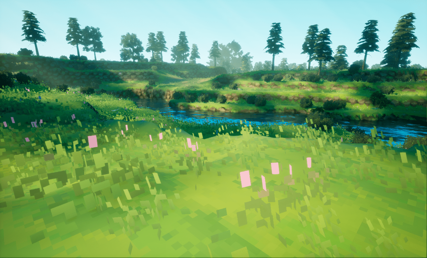 A group of friends in a forest